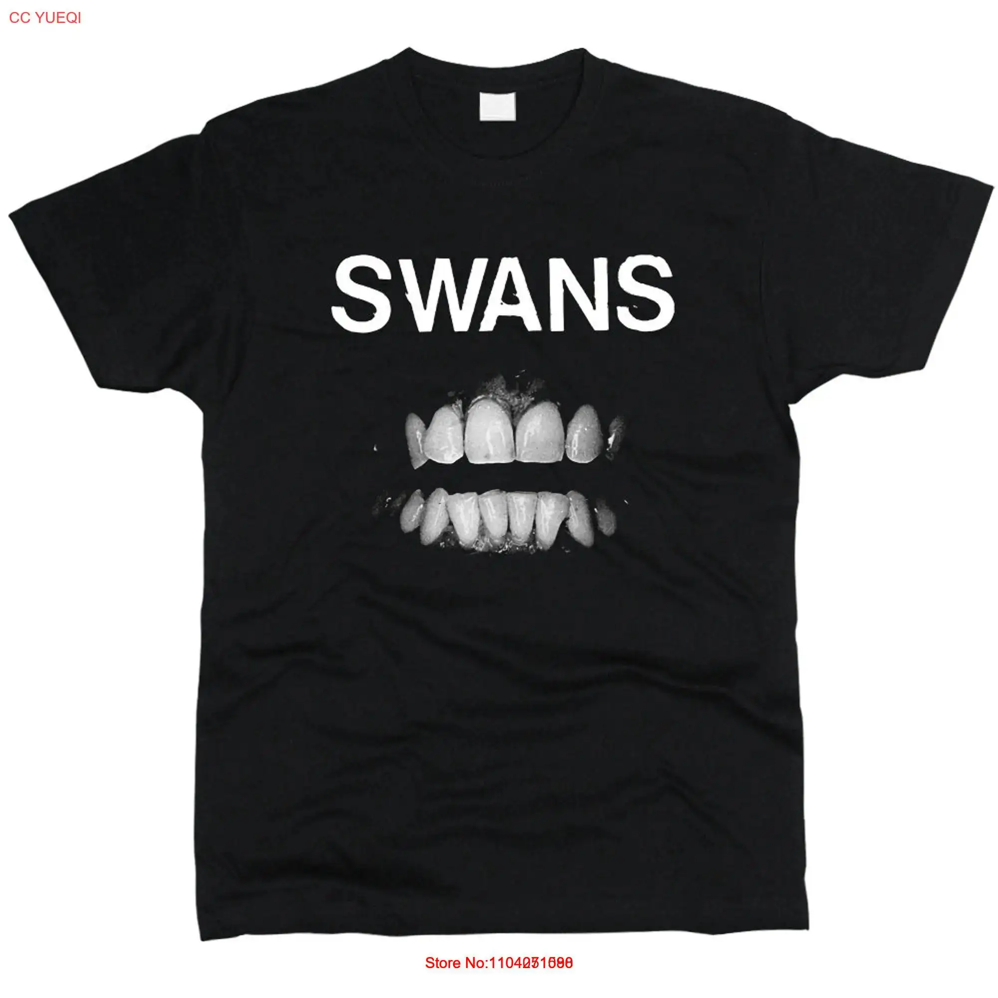 Swans Heavyweight 190 gsm Хлопковая черная мужская футболка с длинными или короткими
