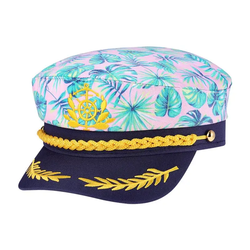 

Hat Captain Hats Sailor Kids Costume Cap Captains Party Navy Boat Boating Yacht Pilot Accessories Pirate Ship Men Cosplay