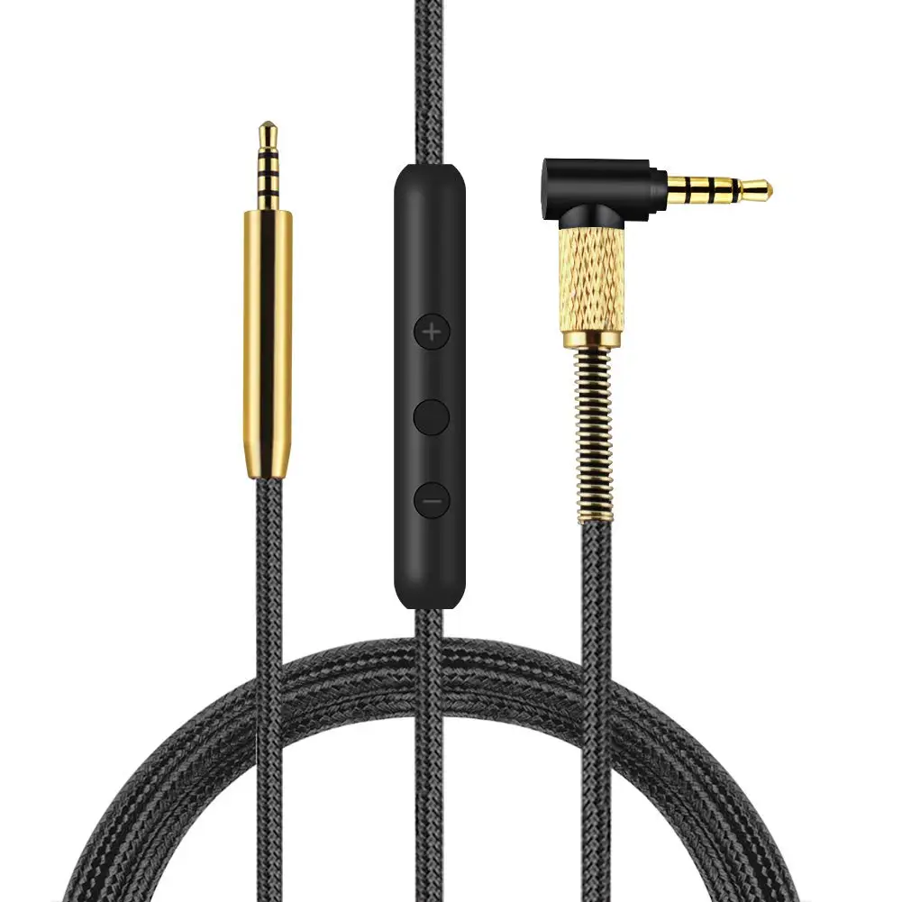 OFC Nylon Braided Replacement Stereo Audio Cable Extension Music Cord Wire For Takstar Pro82 Pro 82 Headphones
