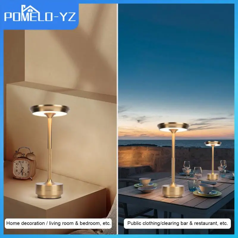 

Usb Rechargeable Table Lamp Touch Dimming Cordless Bar Desk Lamp Creative Led Night Light For Hotel/cofee/restaurant Wholesale