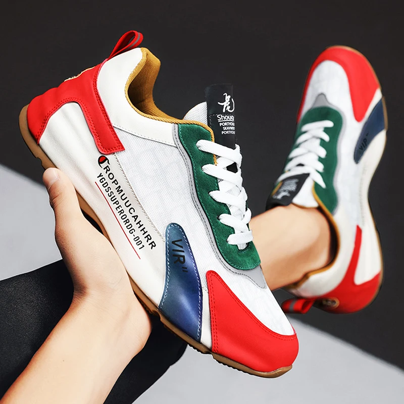 New Mens Sneakers Mesh Breathable Running Shoes Outdoor Wear-resistant Non-slip Jogging Shoes Fashion All-match Casual Men Shoes