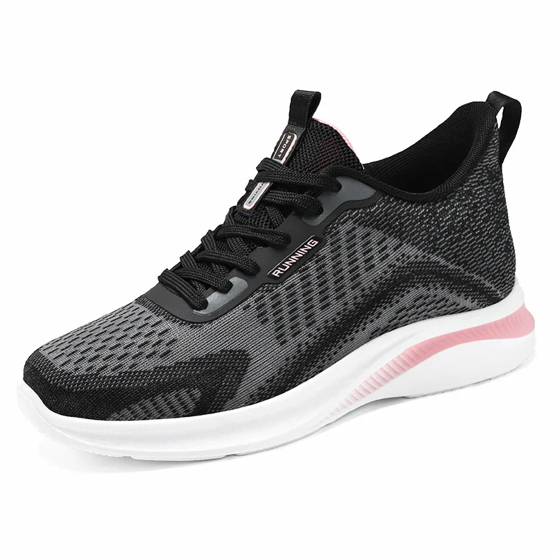 HKAZ-S NewLeisure Sports Couple Running Shoes with Simple, Stylish, Comfortable Front Lacing Flat Bottom Outdoor Seasonal Sports