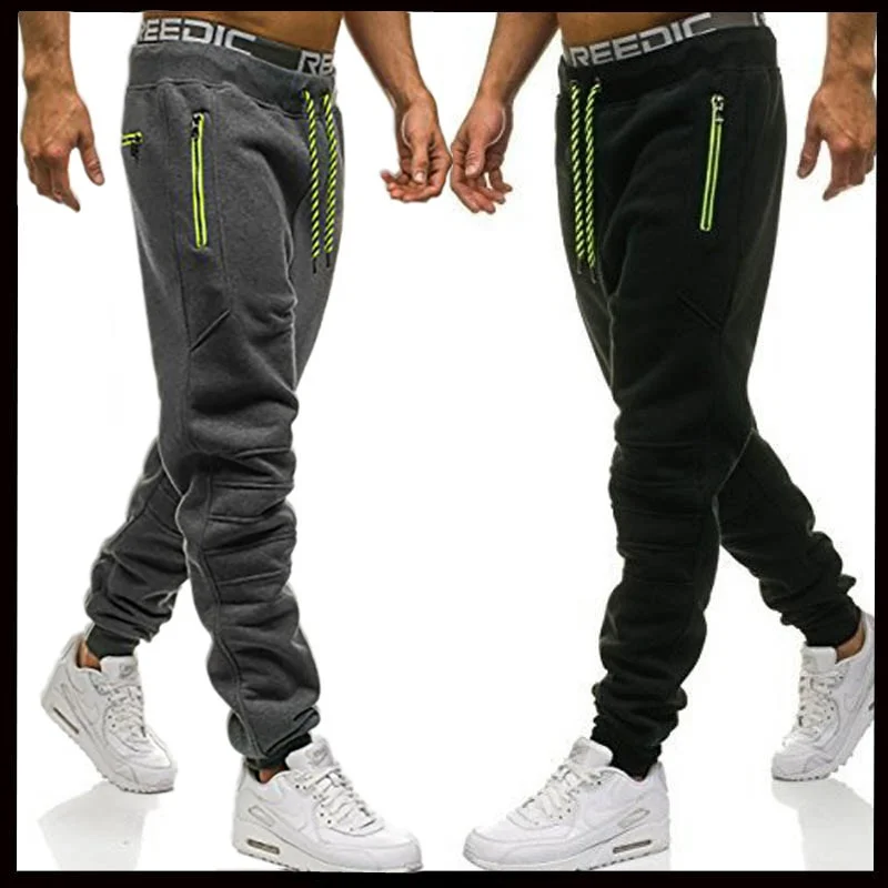 ZOGAA Mens Sports Sweatpants Loose Cotton Long Pants Jogger Trousers Male Casual Fitness Jogging Pants