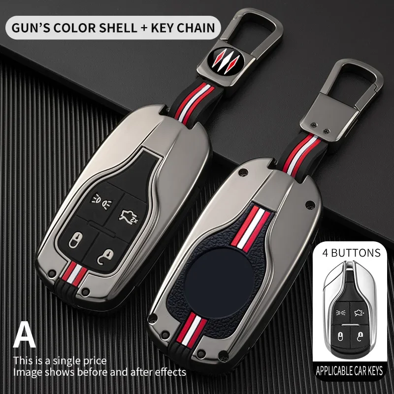 Металлический чехол для автомобильного ключа Maserati Levante Ghibli Quattroporte GT Granturismo GranCabrio