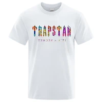 trapstar londan casual t shirt men summer o neck short sleeve breathable personality streetwear soft cotton brand tops male
