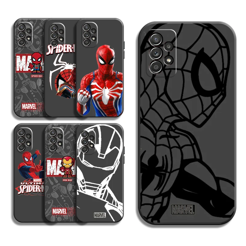 

Marvel Lron Spiderman Phone Cases For Samsung Galaxy S20 FE S20 Lite S8 Plus S9 Plus S10 S10E S10 Lite M11 M12 Back Cover Funda