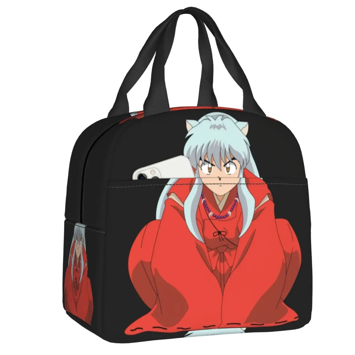 

Индивидуальная сумка для обедов Demon Inuyasha для мужчин и женщин, теплый термоконтейнер, изолированный Ланч-бокс для взрослых, офисные термосумки, Ланчбокс