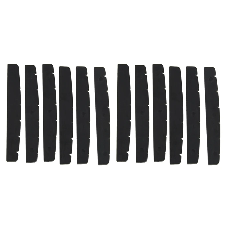 

12X Black 6-String Guitar Top Nut 42X3.5Mm