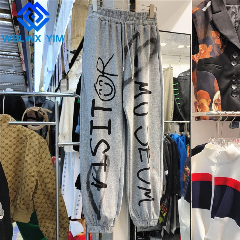 

High Waist Harem Pants Women Fashion Graffiti Print Joggers Stretch Sweatpants Female 2022 Spring Autumn Loose Casual Trousers