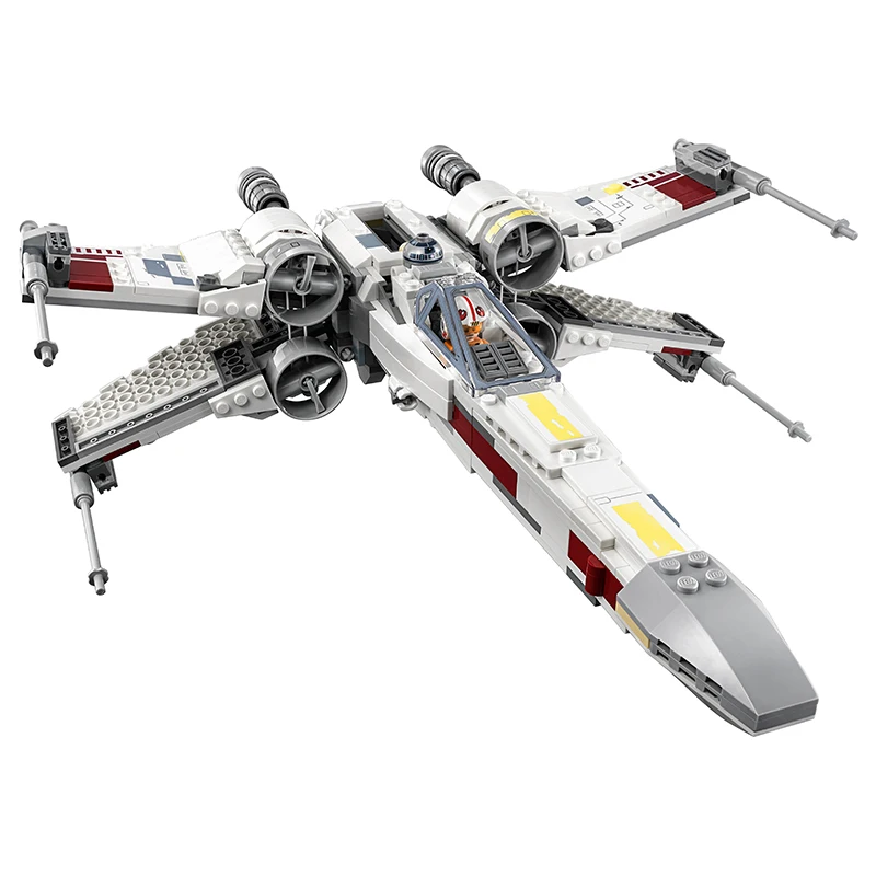 

819Pcs Star Plan War X Wing Fighter Building Blocks 4 Figures Compatible 75218 Bricks Toy