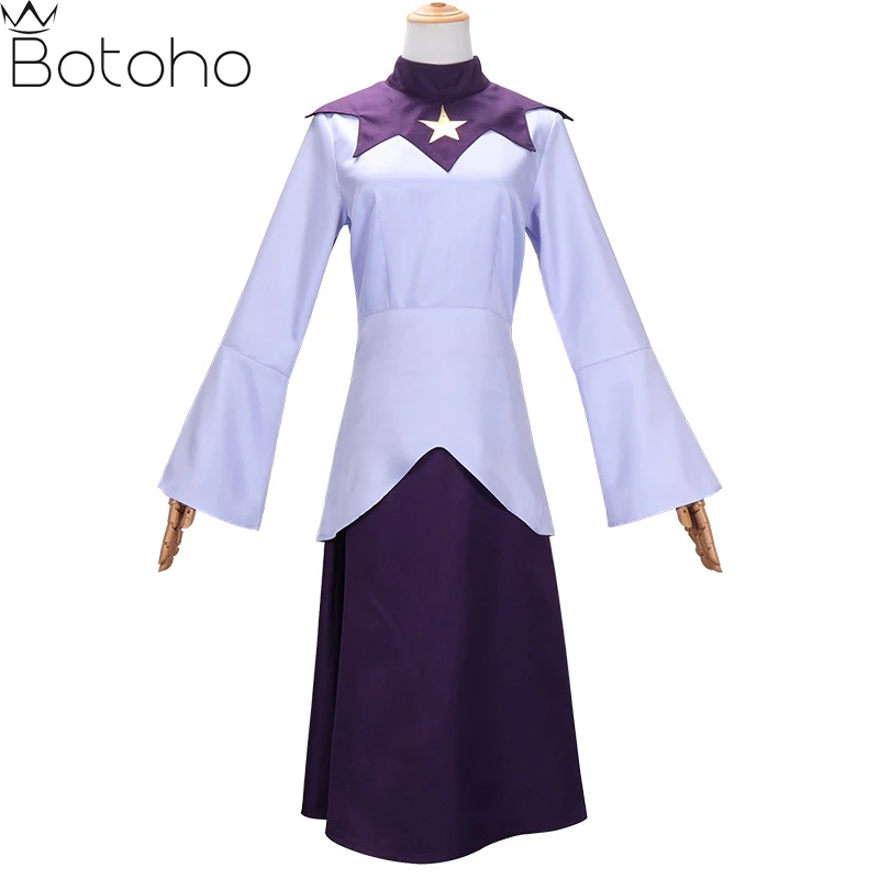 The Owl Cosplay House Azura Cosplay Costume Dress The Good Witch Azura Costume Uniform Dress Outfit with Hat for Women Adult