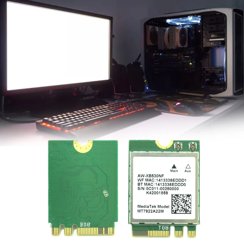 Mediatek wi fi 6e mt7922. Mediatek wi-fi 6e mt7922 (rz616) 160mhz wireless lan card. aw-xb468nf. rz616wi-fi6eaim-t160mhz+bt5.3wla. [ad2400] адаптер wize pro.