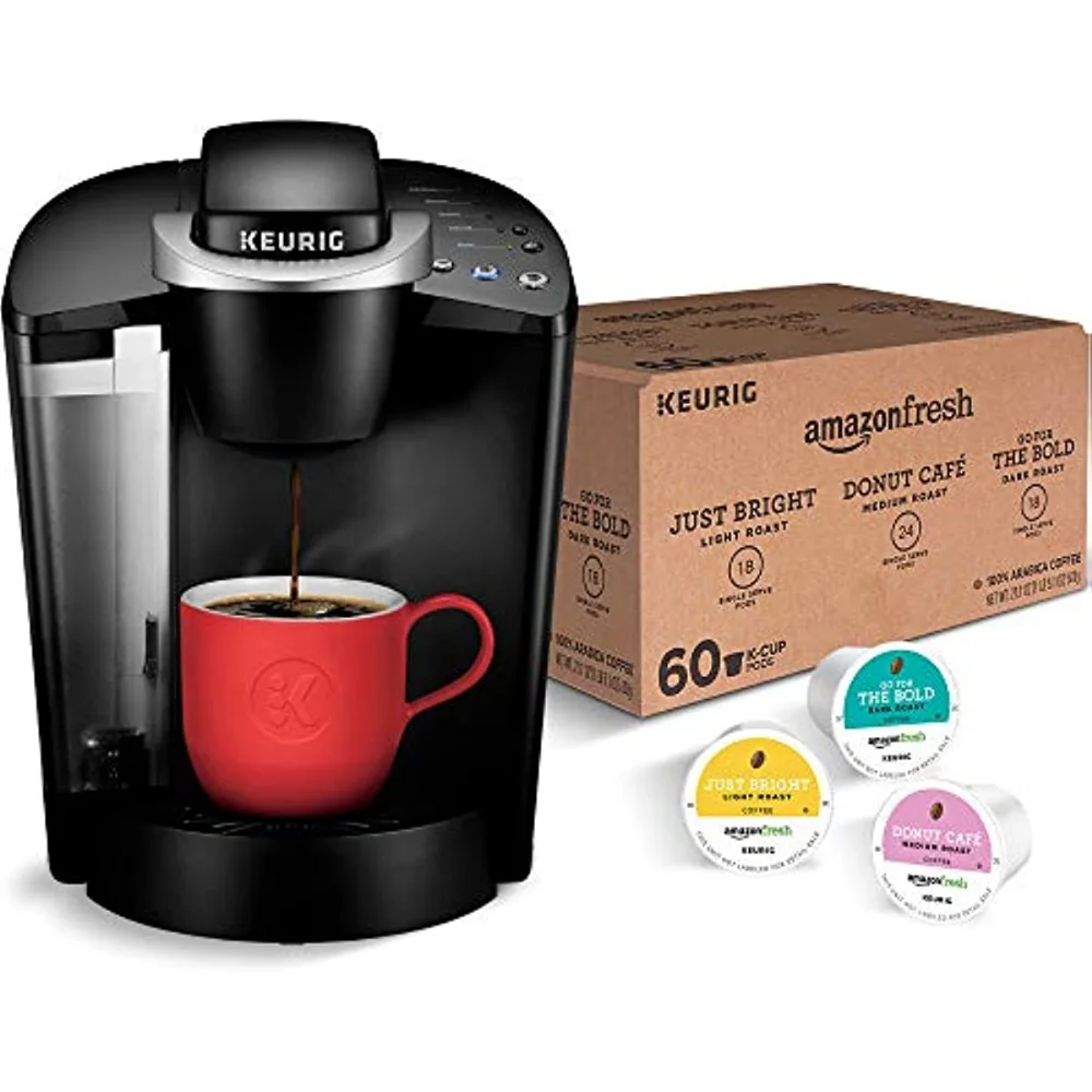 

K-Classic Coffee Maker with AmazonFresh 60 Ct. Coffee Variety Pack, 3 Flavors
