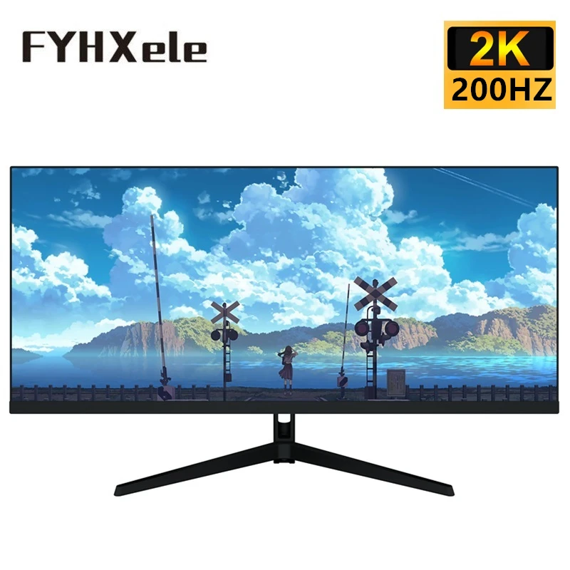 

FYHXele 29 Inch Monitor Quasi-2K 120Hz/200Hz QHD Wide Display 21:9 GTG 1MS IPS Desktop LED Gamer Computer Screen DP With G-Sync