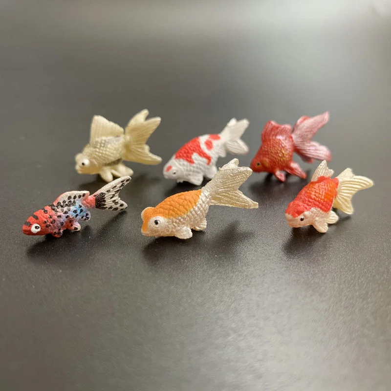 

Simulated Goldfish Figure Mini Doll DIY Gashapon Ornament Accessories Pretend Play Children Collection Toy