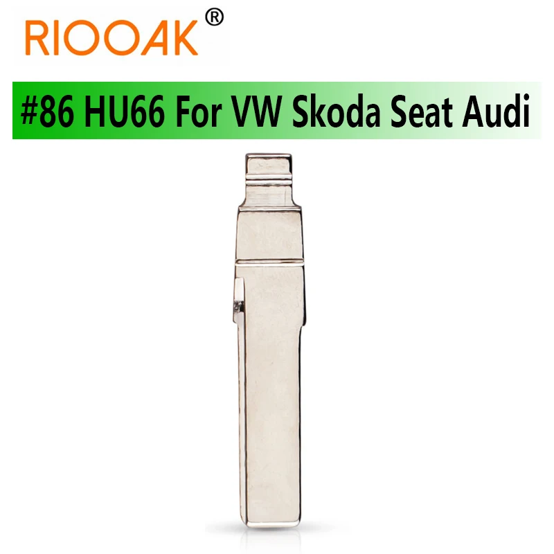 

10pcs Car Blank Replacement KD VVDI Remote Key Blade #86 HU66 HAA Car Key Blade For Volkswagen Passat Bora Skoda Seat Audi