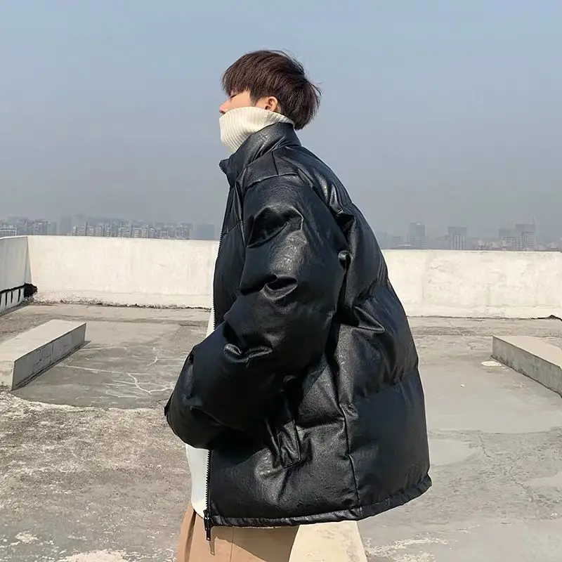 Autumn and Winter New Fashion Casual Wild Loose Simple Fashion Down Jacket Plus Velvet Thick Thick Warm Jacket