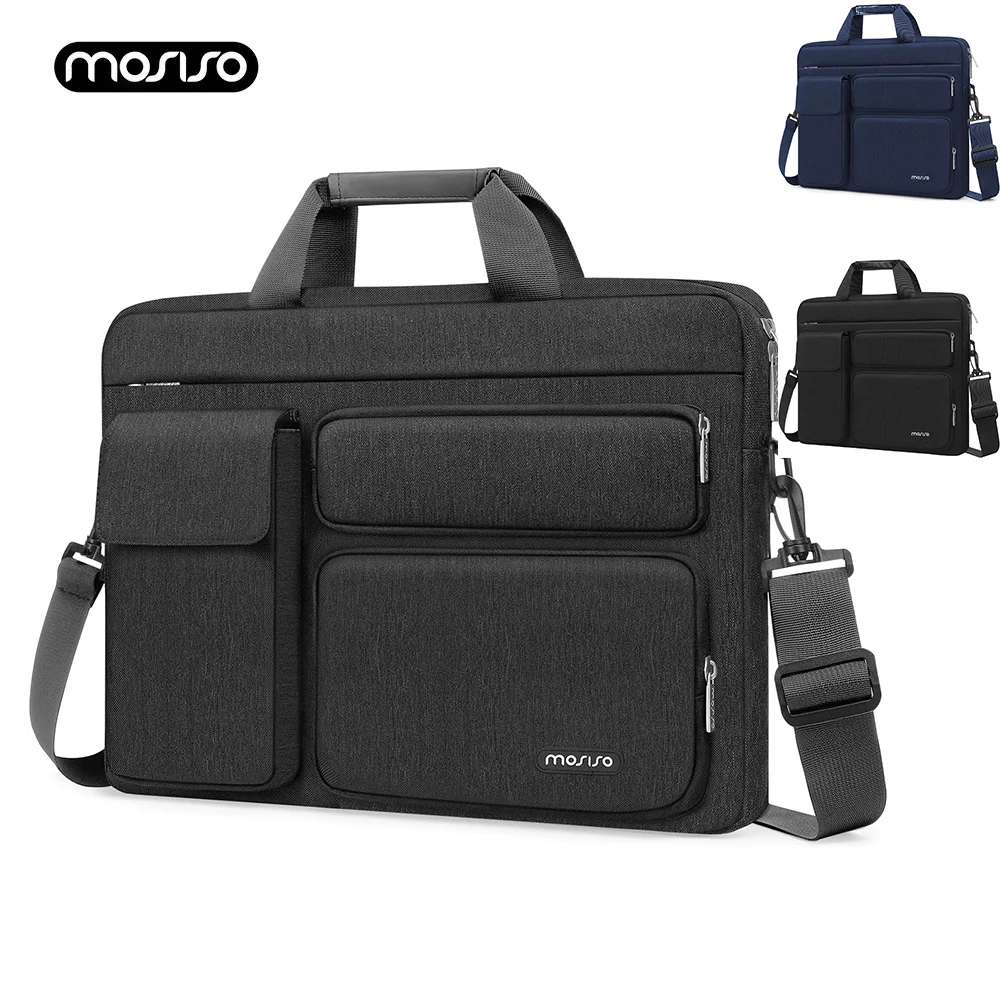 Фото Сумка для ноутбука MOSISO для MacBook 13, 14, 15, 16, 17,3-дюймовый чехол для ноутбука, водонепроницаемый чехол для ноутбука большой емкости ASUS Lenovo Dell Huawei №1