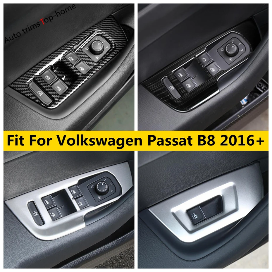 

Кнопки для подъема автомобильных дверей и окон, панель переключателя, рамка, обшивка для Volkswagen Passat B8 2016 - 2021 ABS/аксессуары из нержавеющей стали