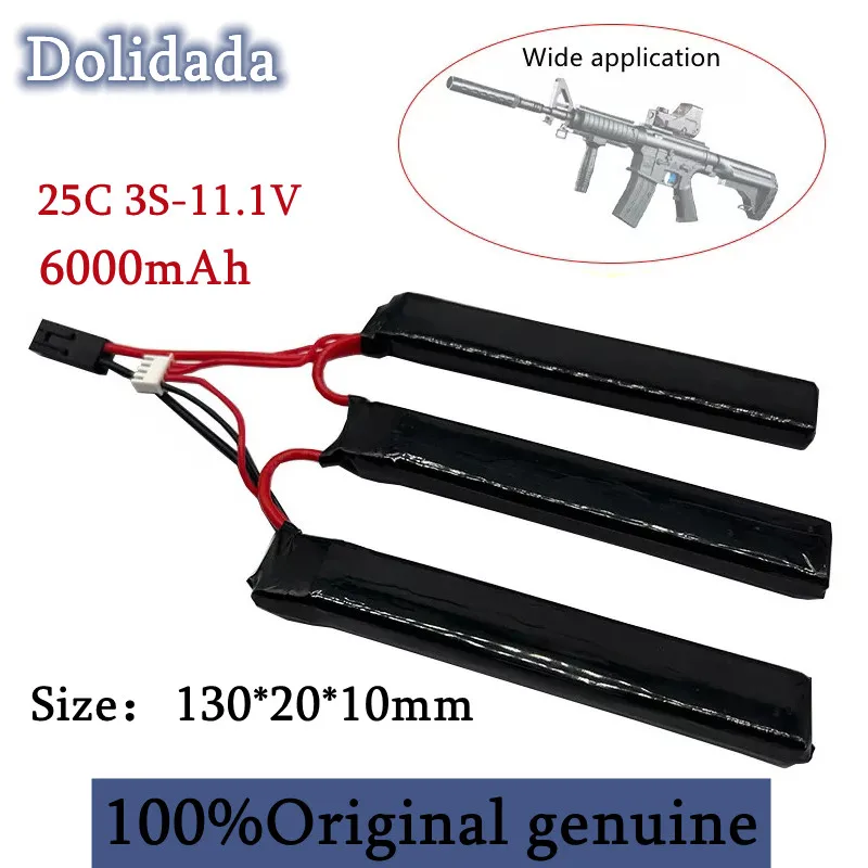 

Nieuwe 11.1V6000mAh 25C3S Triple Lithium Waterpistool Batterij Speelgoed Fabriek