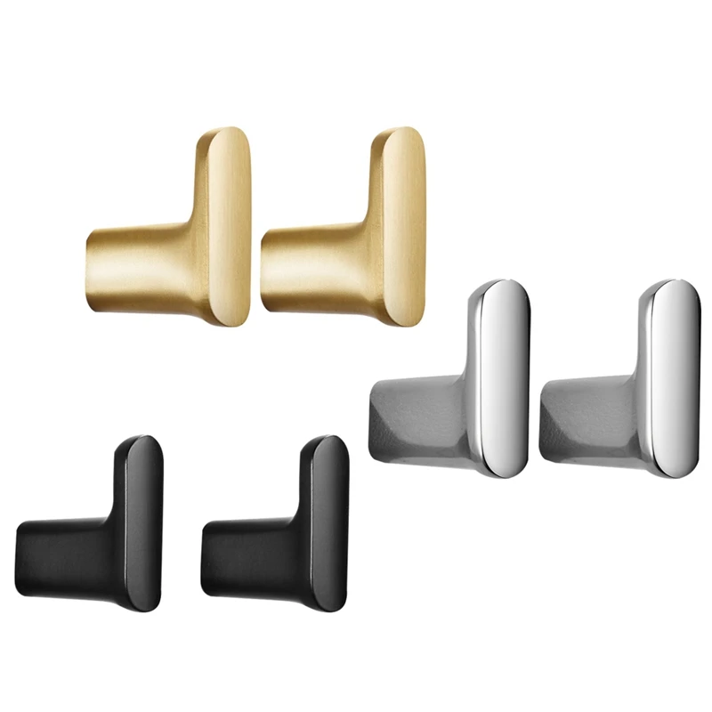 

2Pcs Brass Single Hook Solid Brass Coat Hook Door Back Hook Bathroom Kitchen Hooks Towel Hook