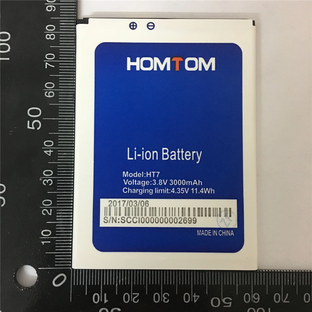 

3000mAh HT7 Аккумулятор для Φ HT7 HT7 Pro Homtom