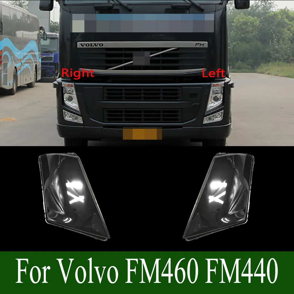 For Volvo FM460 FM440 Front Headlight Cover Transparent Lampcover PC Lampshade Anti Cracking Lens Shell