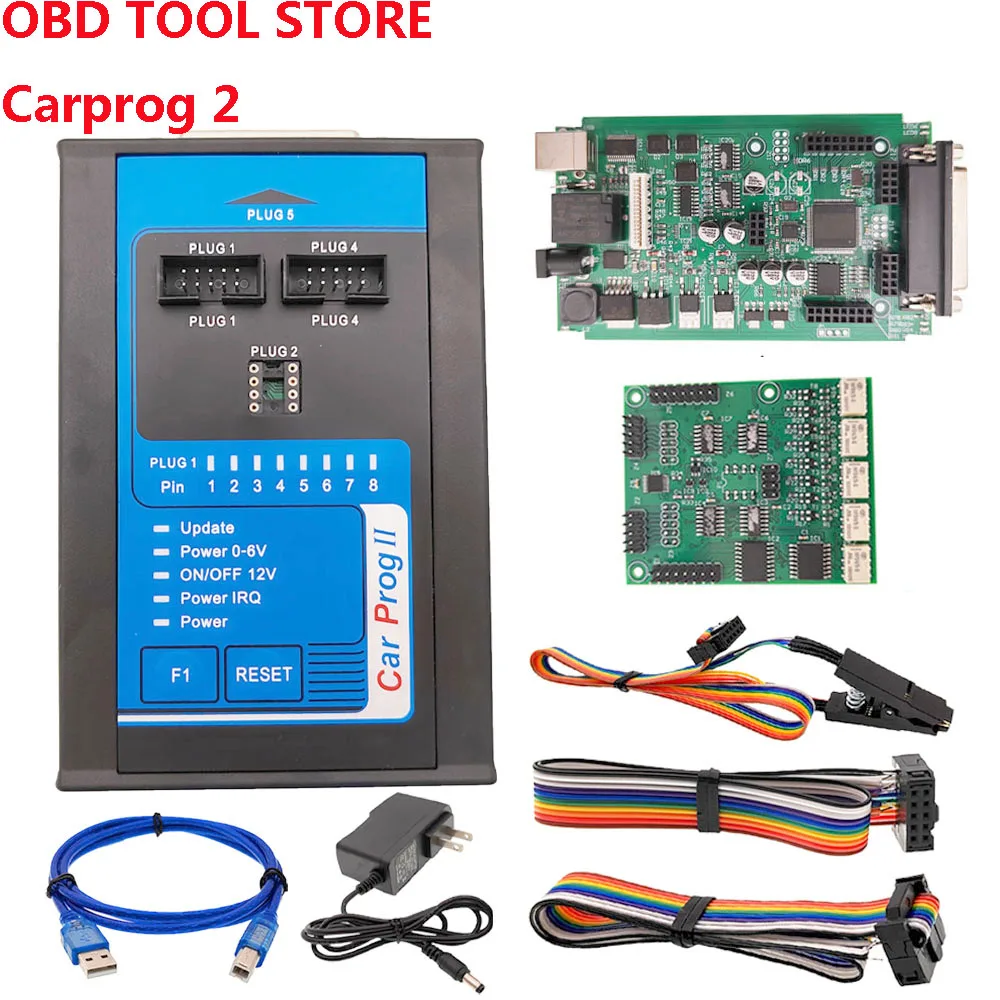 

Car Prog II Carprog 2 Auto Reset Smart Programmer ECU Chip Tuning Tool for CRASH DATA Air-bag Radio IMMO Off Read Mi-leage Flash