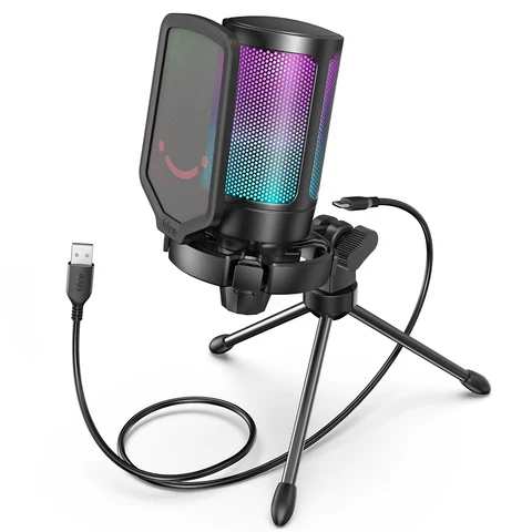 FIFINE RGB USB игровой микрофон