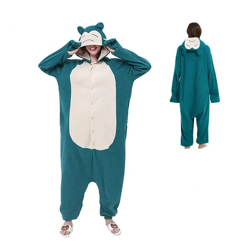 Фото MINISO Комбинезон с покемонами Snorlax Squirtle Jigglypuff Кигуруми Генгар Косплей Костюм Хэллоуин для взрослых Аниме Eevee Пижама №4