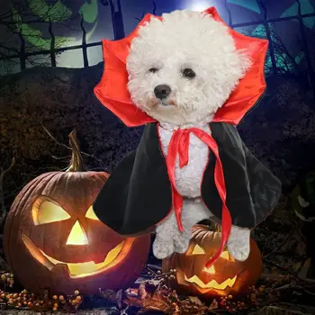 Cute Halloween Pet Costumes Cosplay Vampire Cloak For Pet Dog Cat Kitten Puppy Dress Kawaii Pet Clothes Cat Accessoties Gif R9I7 2
