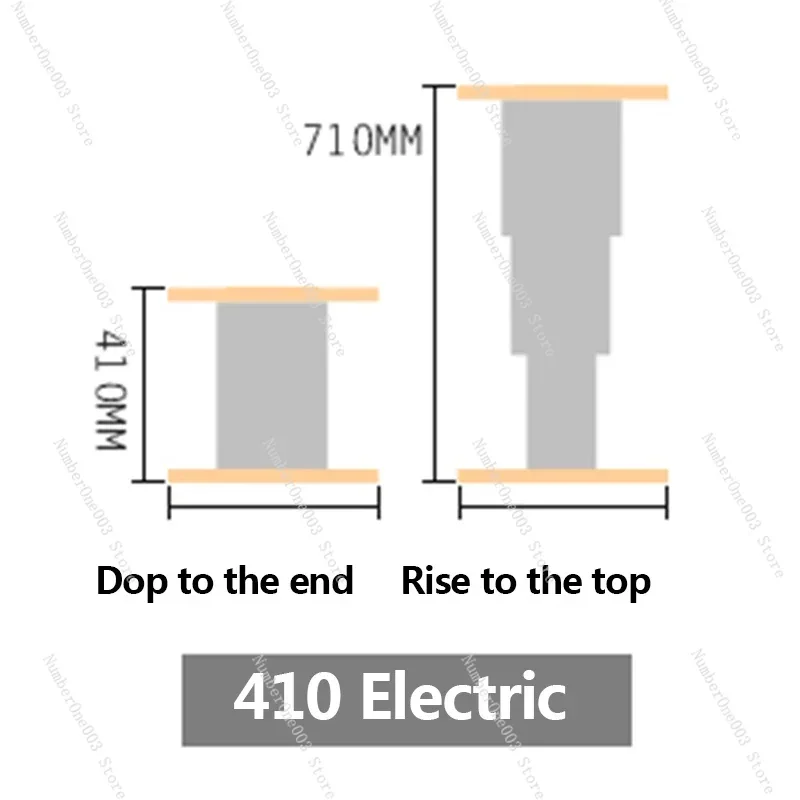 Электрический подъемный стол-татами макс. 65 кг подъемная платформа 410-710 мм для