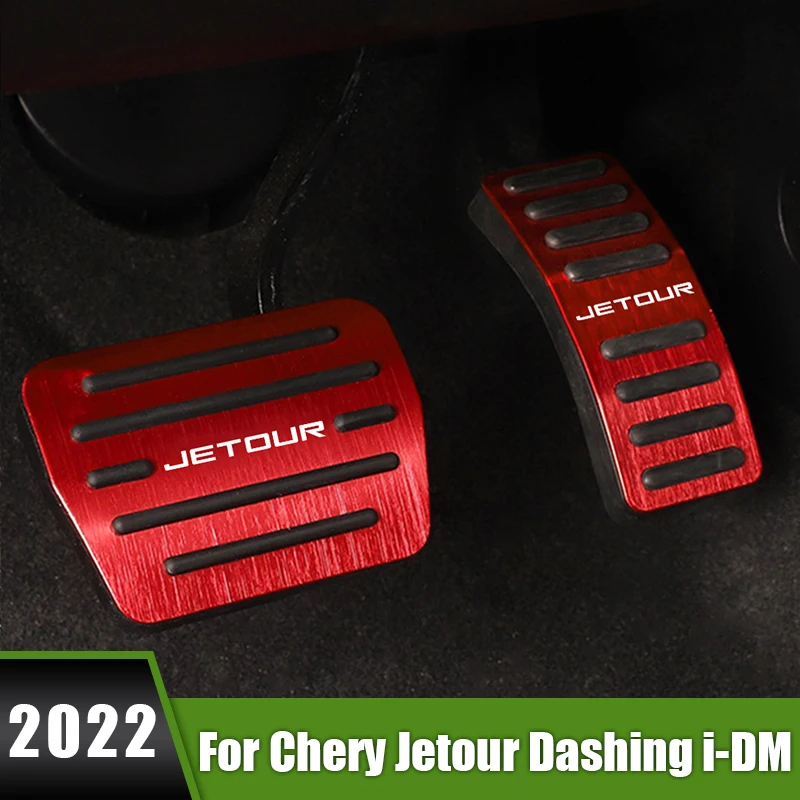 

For Chery Jetour Dashing i-DM 2022 Car Accelerator Fuel Gas Brake Clucth Pedals Cover Anti-Slip Pads Case Aluminium Accessories