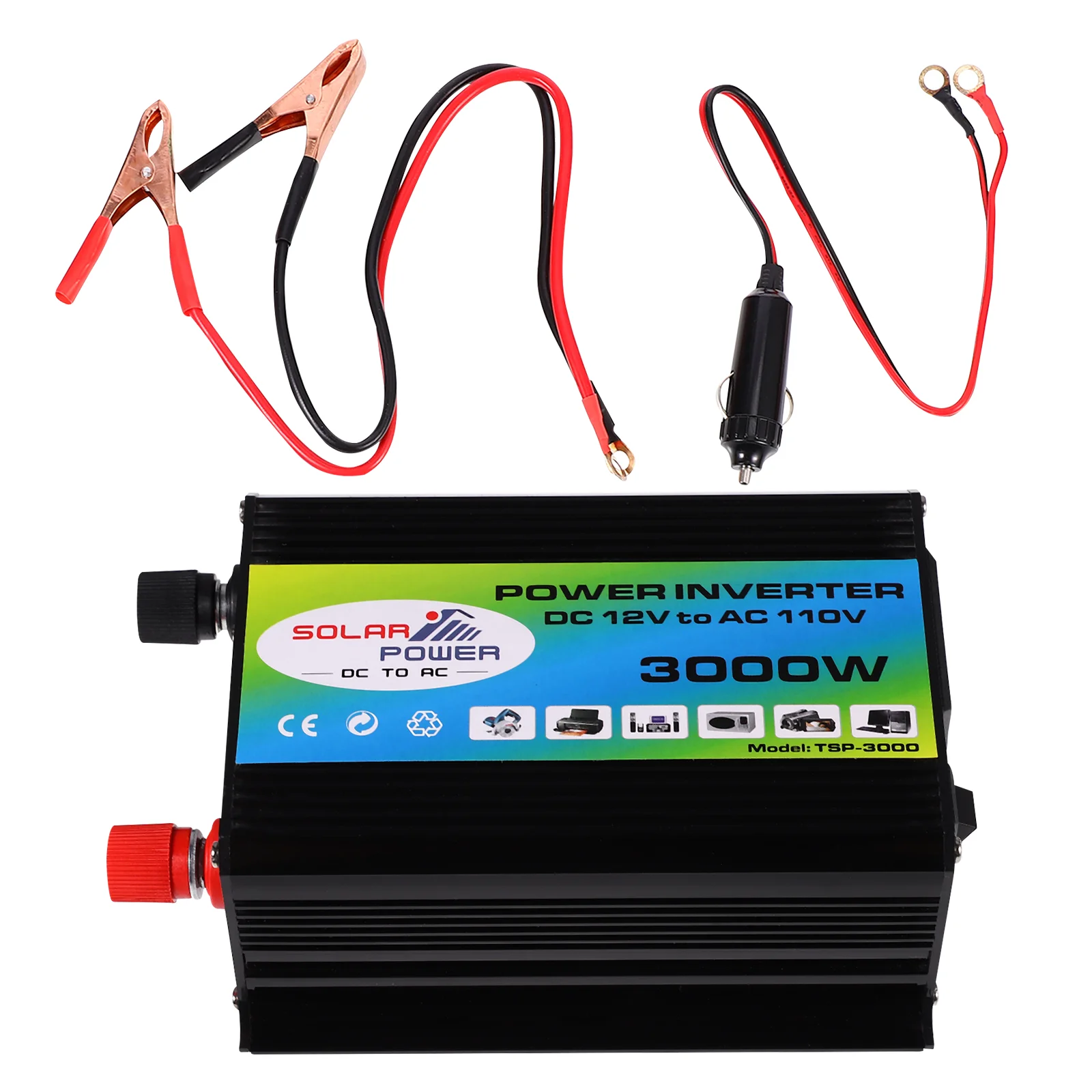 

1 Set Car Converter DC 12V To AC 110V Inverter with Dual USB