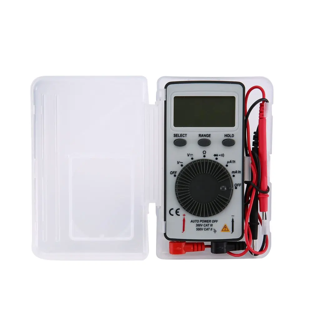 

2020 Counts Pocket Digital Multimeter AC/DC Voltage Ammeter Tester Resistor Diode Continuity Test Data Hold Auto Range