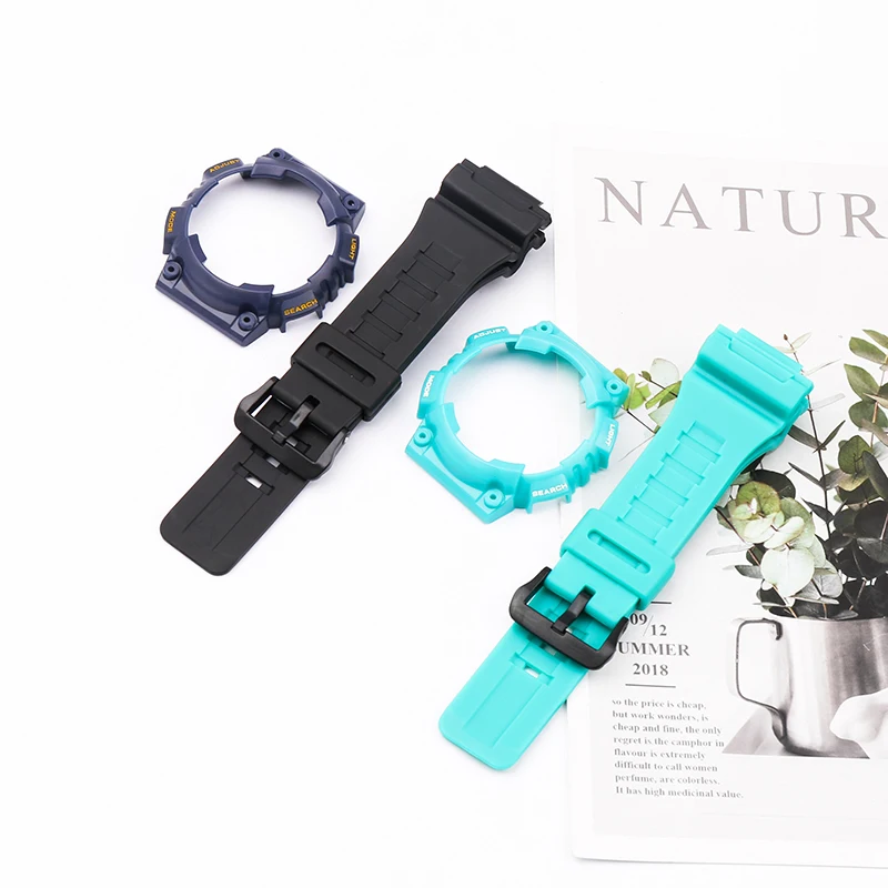 Resin strap case Suitable for Casio g-shock AQ-S810W AQ-S810 Men's and women's watch strap watch accessories