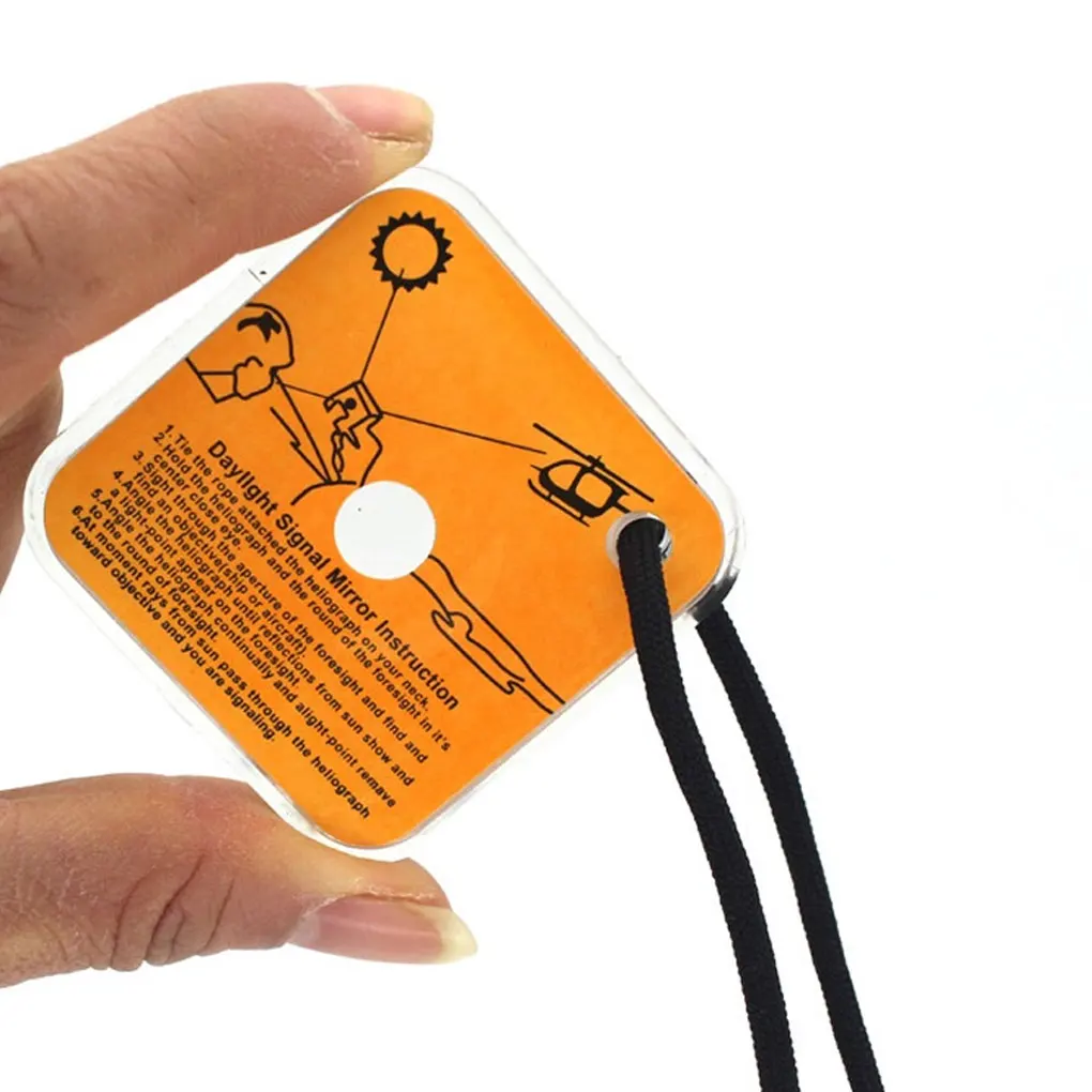 

Signal Mirror Survival Reflective Practical Whistle Camp for Boats