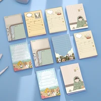 korean cute memo pad japanese students adhesive free sketchbook office learn sticky notes simple plan message stationery label