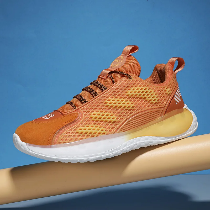 Men Running Sneakers Breathable Mesh Sport Shoes Flat Soft Man Shoes Fashion Training Jogging Footwear Comfortable Walking