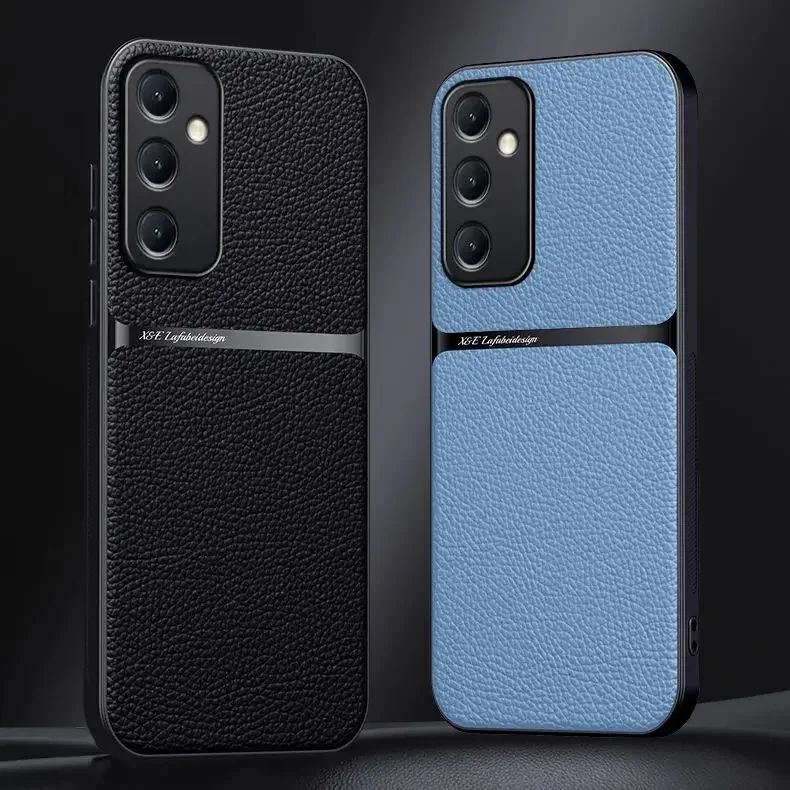 Для Samsung Galaxy A55 5G Чехол Встроенный магнитный металлический чехол для телефона A 55