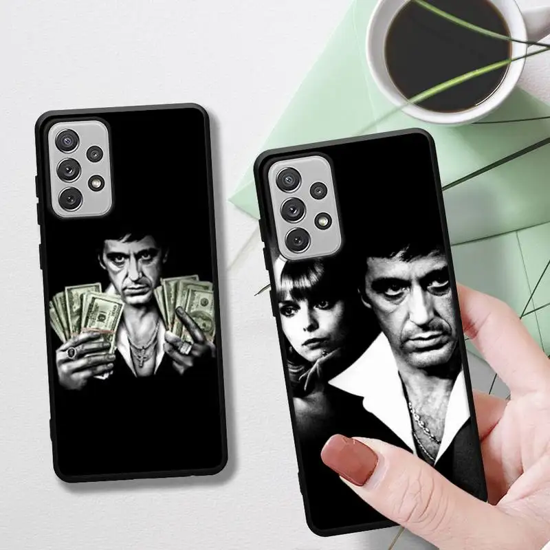 

Scarface Tony Montana Phone Case for Samsung Galaxy A91 A80 A72 73 A52 53 A70 A41 A32 A21 A22S A42 for A91 A80 phone Covers