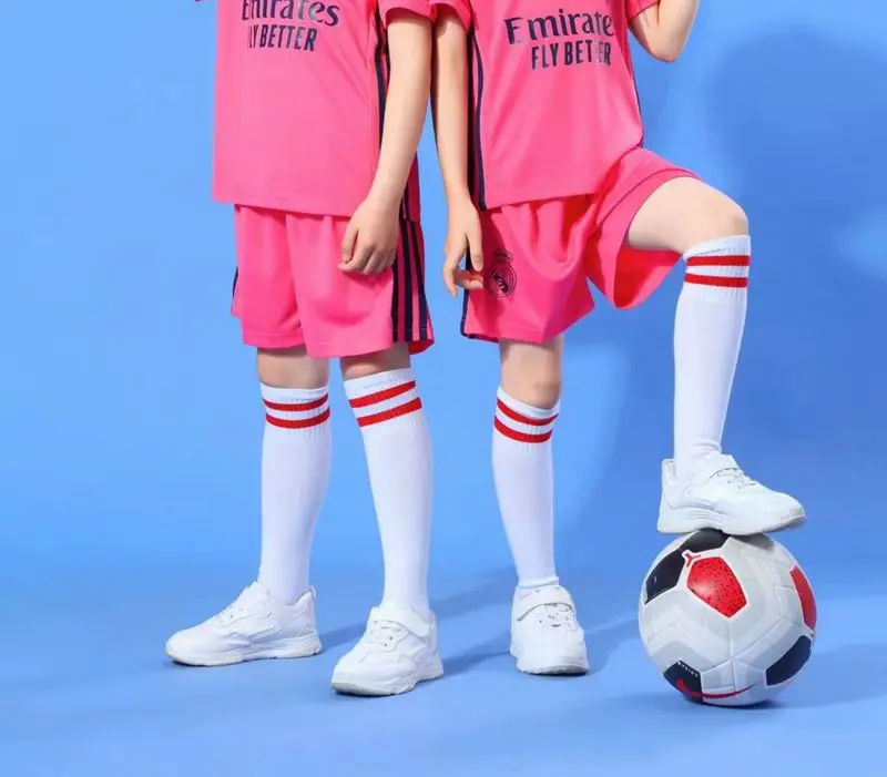 

5-13 Years Kids Soccer Socks, 6 Pairs for Boys Girls, Youth Knee High Athletic Sports Football Gym School Team Pack for Children