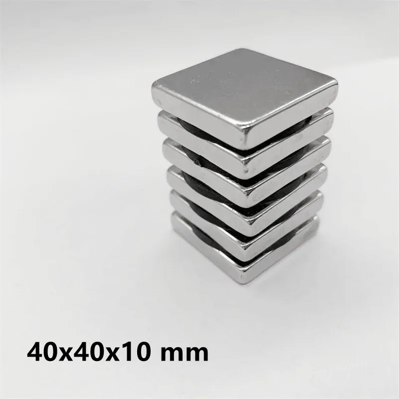 

1~3PCS 40x40x10 mm Cuboid Block Magnets 40x40x10mm Neodymium Magnet 40mm*40mm Permanent NdFeB Strong Magnetic 40*40*10 mm