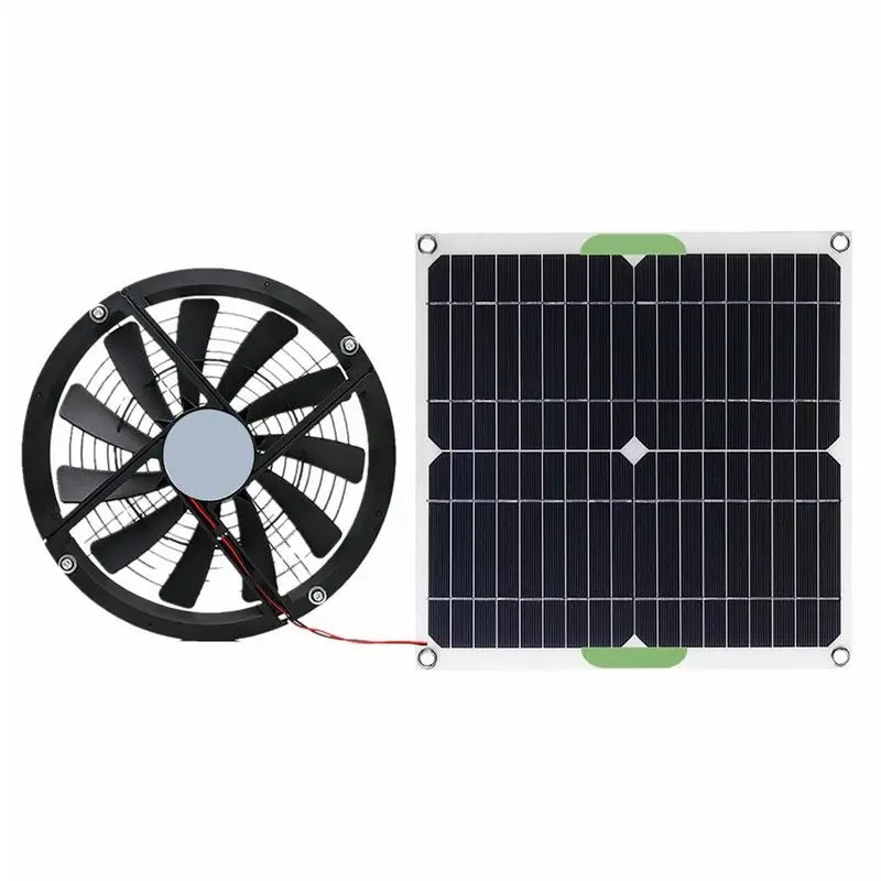 

Solar Powered Fan 12V Silicon Solar Exhaust Fans For Shed Round Ventilation & Cooling Extractor Vent For Greenhouses Chicken