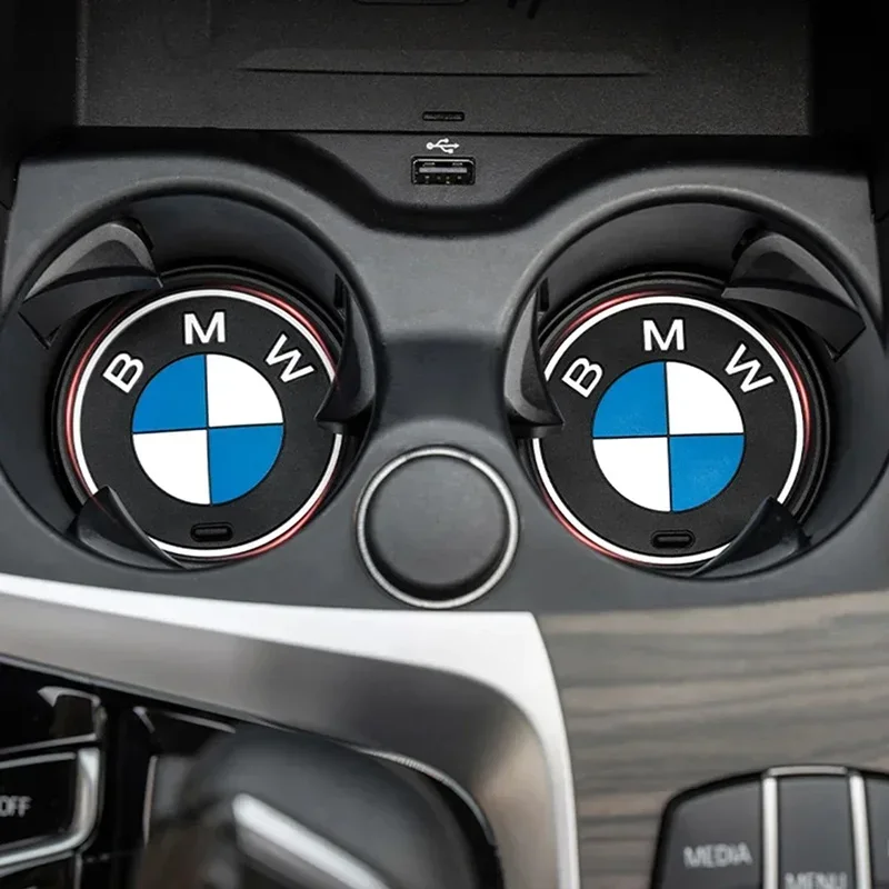 Фото 2 шт. автомобильный коврик для чашки для BMW X1 X2 X3 X4 X5 X6 1 2 3 4 5 6 7 Sereis F30 F34 E90 G20 F20 F21 F22 F07 F10 F11 E60 G30 F48 F15 G06 E83 №4