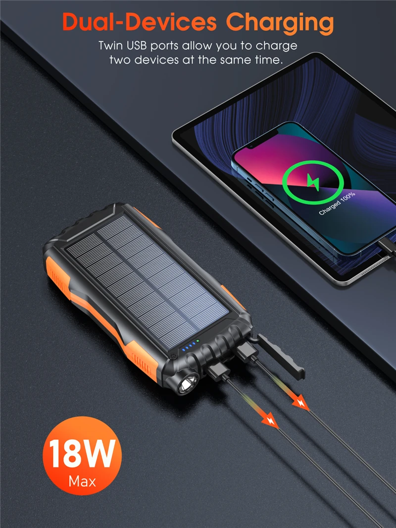 Внешний аккумулятор с 2-мя USB-портами 42800 мАч