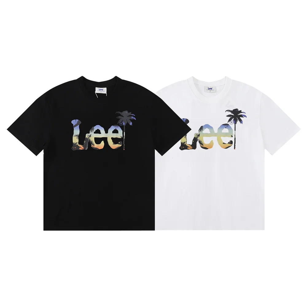 

2023 Letter Logo Printing Men Women Unisex Lovers models Fashion Casual Short sleeve Cotton Hawaii cotton t-shirt