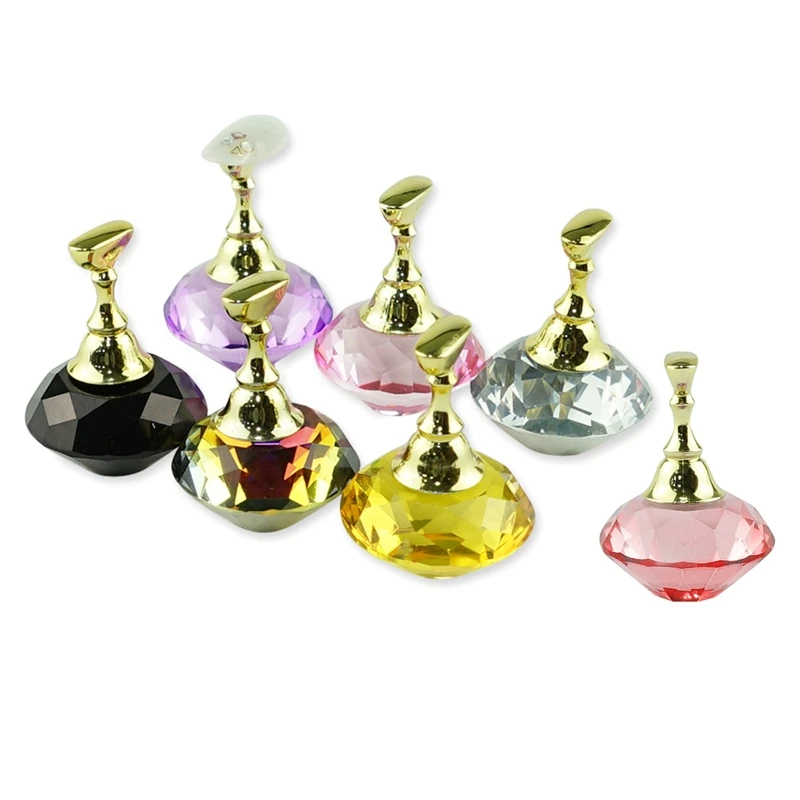 

Magnetic Nail Holder Showing Shelf For Painting Nails Practice Display Stand
