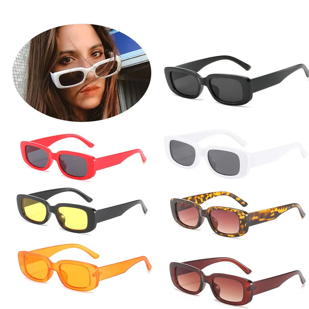 

2022 Square Female Sun Glasses Luxury Travel Small Rectangle Sunglasses Men's Women's Eyewear Vintage Retro Cycling Sunglasses