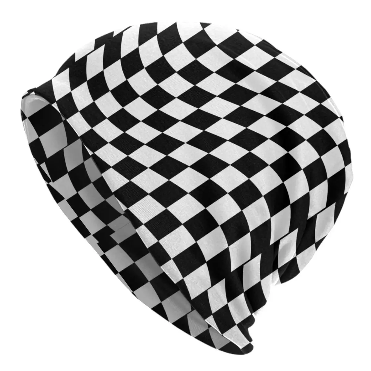 

Двухцветная шапочка Ska шапки Модная вязаная шапка для мужчин и женщин зимние теплые волнистые шапочки шапки